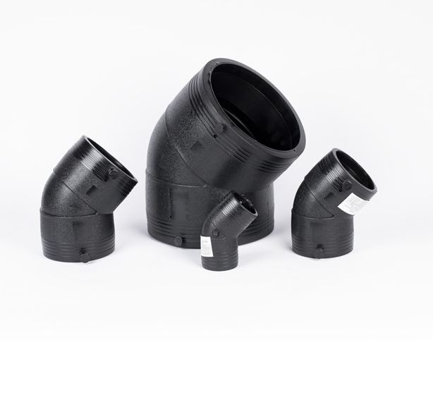 ¿Cómo mejora el diseño de un codo de electrofusión HDPE de 45 grados en la eficiencia de flujo en tuberías de fluidos o gas?